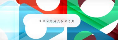 Arka plan daire ve üçgen