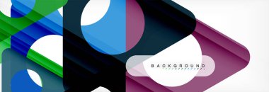 Arka plan daire ve üçgen