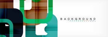 Geometrik arka plan, çok renkli şablonu için iş veya teknoloji sunu veya web broşür kapak düzeni, duvar kağıdı kare.