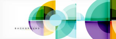 Arka plan parlak geometrik tasarım daireler
