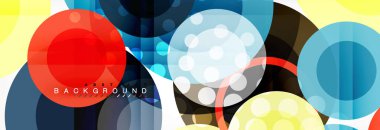 Çakışan daireye arka planı Tasarla