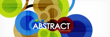 Çakışan daireye arka planı Tasarla