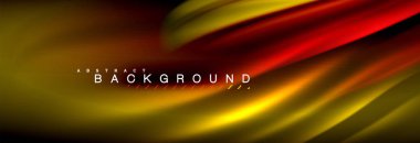 Sıvı renkli dalga satır arkaplanı. Trendy soyut düzeni şablonu için iş veya teknoloji tanıtımı, internet poster ya da web broşür kapak, duvar kağıdı