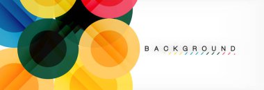 Çakışan daireye arka planı Tasarla