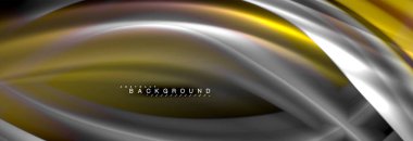 Sıvı renkli dalga satır arkaplanı. Trendy soyut düzeni şablonu için iş veya teknoloji tanıtımı, internet poster ya da web broşür kapak, duvar kağıdı