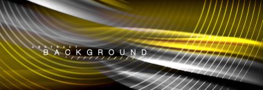 Sıvı renkli dalga satır arkaplanı. Trendy soyut düzeni şablonu için iş veya teknoloji tanıtımı, internet poster ya da web broşür kapak, duvar kağıdı