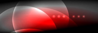 Vektör bulanık neon parlayan çevreler akan ve sıvı kavramı, enerji magic fantastik arka plan ışık