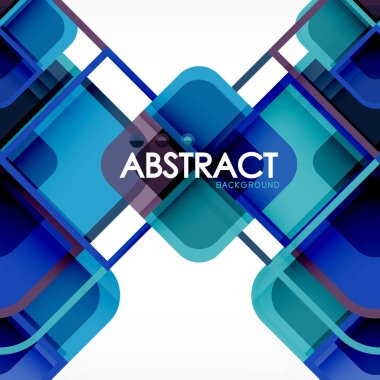 Geometrik arka plan, kağıt sanat tasarlamak için kapak tasarımı, kitap şablonu, poster, cd kapak illüstrasyon kare