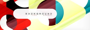 Geometrik arka plan. Modern örtüşen üçgenler. Mesajınız için alışılmadık renkli şekiller. İş veya teknik okul sunuyu, app kapak