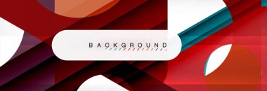 Arka plan daire ve üçgen