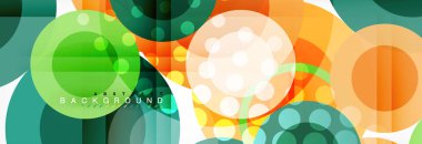 Çakışan daireye arka planı Tasarla