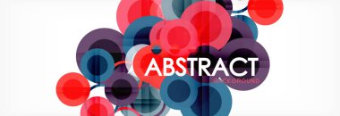 Çakışan daireye arka planı Tasarla