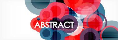 Çakışan daireye arka planı Tasarla