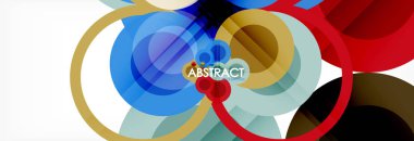 Çakışan daireye arka planı Tasarla