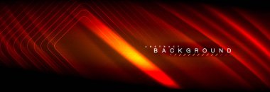 Neon parlayan sıvı dalga çizgileri, sihirli enerji uzay ışığı konsepti, soyut arka plan duvar kağıdı tasarımı