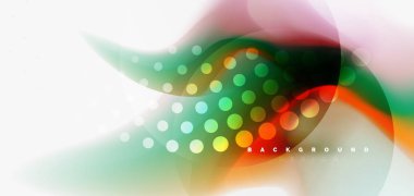 Renk akan dalga, trendy sıvı tasarım şablonu