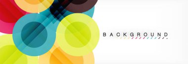 Çakışan daireye arka planı Tasarla