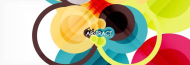 Çakışan daireye arka planı Tasarla