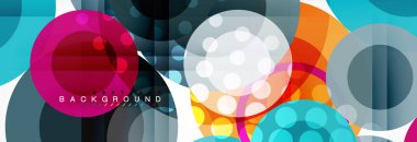 Daire kompozisyon arka plan, vektör