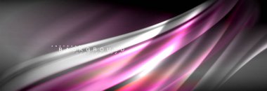 Sıvı renkli dalga satır arkaplanı. Trendy soyut düzeni şablonu için iş veya teknoloji tanıtımı, internet poster ya da web broşür kapak, duvar kağıdı