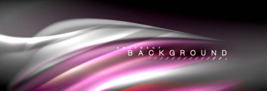 Sıvı renkli dalga satır arkaplanı. Trendy soyut düzeni şablonu için iş veya teknoloji tanıtımı, internet poster ya da web broşür kapak, duvar kağıdı