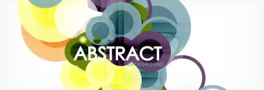 Çakışan daireye arka planı Tasarla