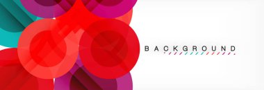 Çakışan daireye arka planı Tasarla