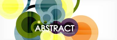 Çakışan daireye arka planı Tasarla