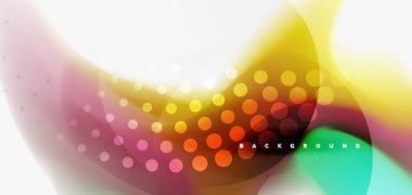 Renk akan dalga, trendy sıvı tasarım şablonu. Sunum, Internet poster ya da web broşür kapak, duvar kağıdı için. Vektör çizim