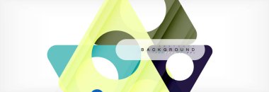 Arka plan daire ve üçgen