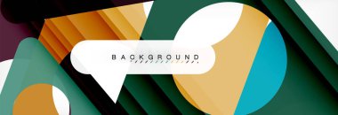 Geometrik arka plan. Modern örtüşen üçgenler. Mesajınız için alışılmadık renkli şekiller. İş veya teknik okul sunuyu, app kapak