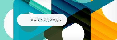 Arka plan daire ve üçgen