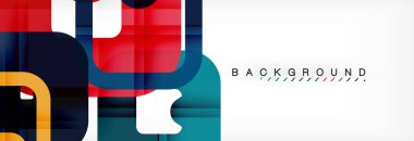 Geometrik arka plan, çok renkli şablonu için iş veya teknoloji sunu veya web broşür kapak düzeni, duvar kağıdı kare.