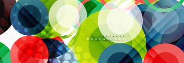 Çakışan daireye arka planı Tasarla