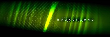 Neon parlayan sıvı dalga çizgileri, sihirli enerji uzay ışığı konsepti, soyut arka plan duvar kağıdı tasarımı