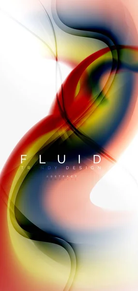 Fondo abstracto de onda fluida — Vector de stock