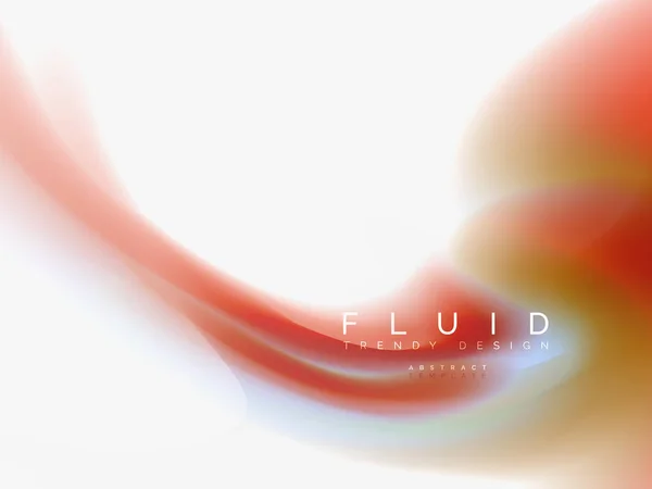 Résumé de fond - flux d'onde de couleurs liquides — Image vectorielle