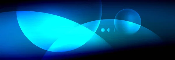 Вектор Размытые Неоновые Светящиеся Круги Текущей Жидкой Концепции Света Энергия — стоковый вектор