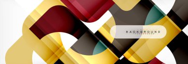 Renkli kareler kompozisyon soyut afiş. Gösterim amacıyla broşür veya el ilanı, sunum ve web tasarım düzeni