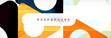 Arka plan daire ve üçgen