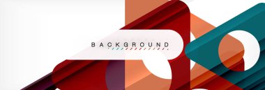 Arka plan daire ve üçgen