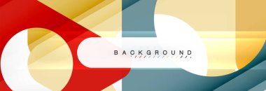 Arka plan daire ve üçgen