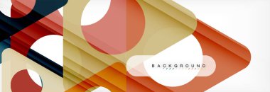 Geometrik arka plan. Modern örtüşen üçgenler. Mesajınız için alışılmadık renkli şekiller. İş veya teknik okul sunuyu, app kapak