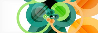 Çakışan daireye arka planı Tasarla