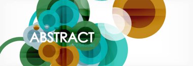 Çakışan daireye arka planı Tasarla