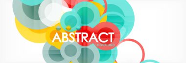 Çakışan daireye arka planı Tasarla