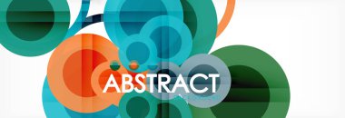 Çakışan daireye arka planı Tasarla