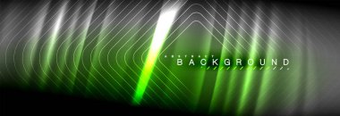 Neon parlayan sıvı dalga çizgileri, sihirli enerji uzay ışığı konsepti, soyut arka plan duvar kağıdı tasarımı