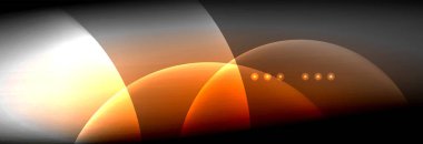 Vektör bulanık neon parlayan çevreler akan ve sıvı kavramı, enerji magic fantastik arka plan ışık