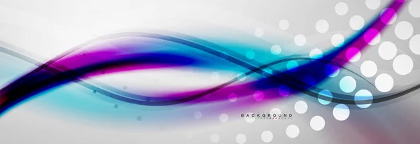 Smooth flowing wave motion concept background — Stock Vector